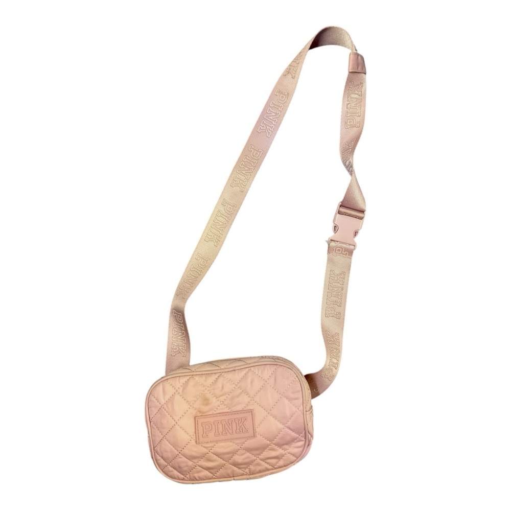 ✨‎ Victoria’s Secret PINK Quilted Light Blush Crossbody Sling Bag 💖